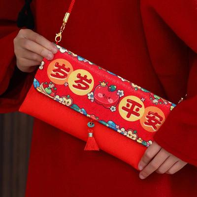 2025蛇年红包新年挂绳压岁包岁岁平安万事如意大吉大利万元利是封