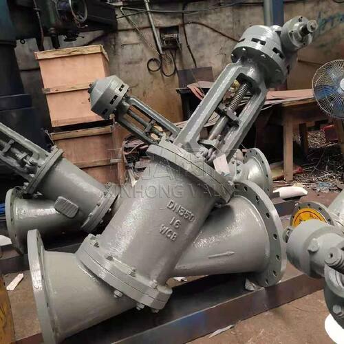 FB545伞齿轮Y型平底料浆阀 SJS545Y 法兰氧化铝高温高压 欣弘阀门