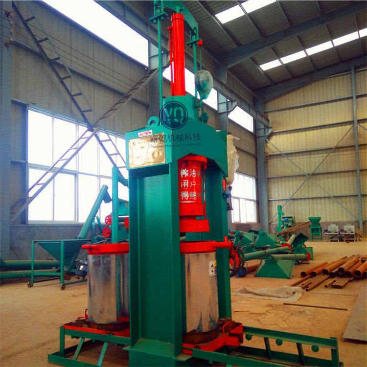 大型茶籽液压榨油机 生产线核桃压油机 低温山茶果双桶榨油机厂家