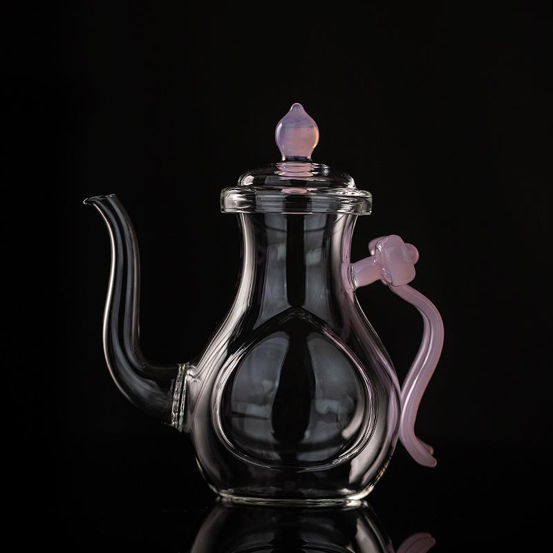 玻璃茶壶加厚耐热高温高硼硅透明中国结杯中国结壶泡茶茶器