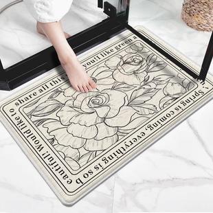 羊羔绒浴室地垫防滑速干踩脚垫入户门进门卫浴门口防滑地毯可机洗