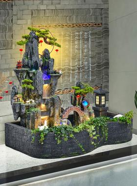 大型假山喷泉循环水景观户外庭院室内客厅鱼池阳台景观落地摆件