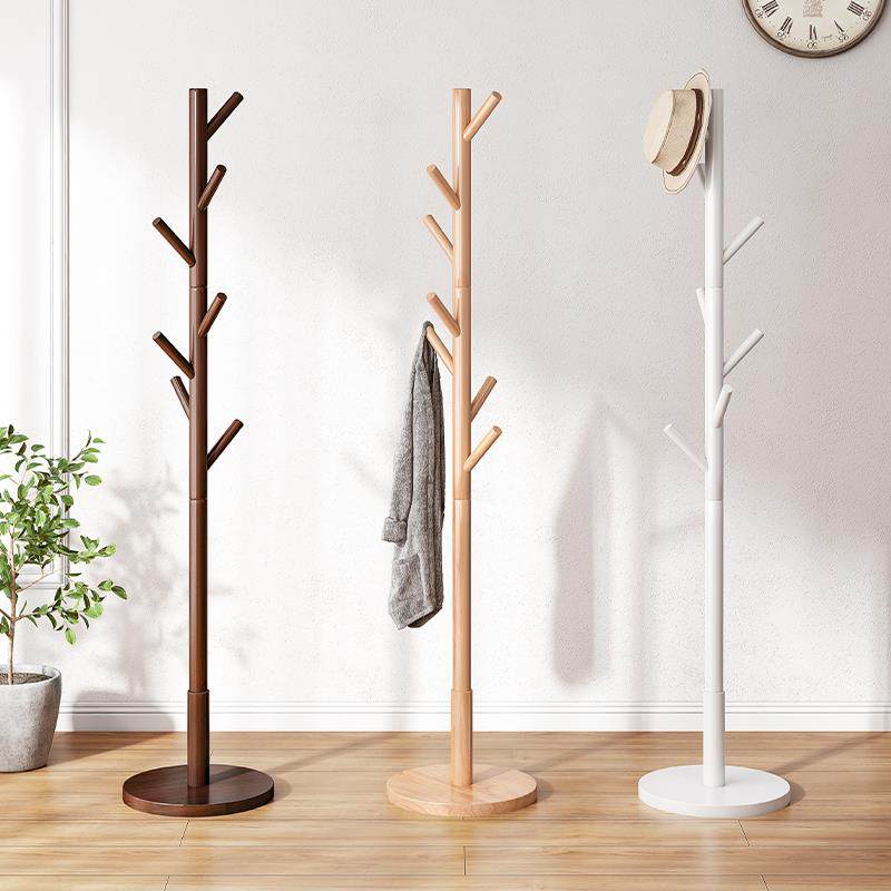 落地衣架衣帽架卧室挂衣架房间挂衣服架子家用单杆实木简易挂包艺,收纳整理,塑料衣架,淘宝优惠券,粉丝福利购,淘宝优惠卷