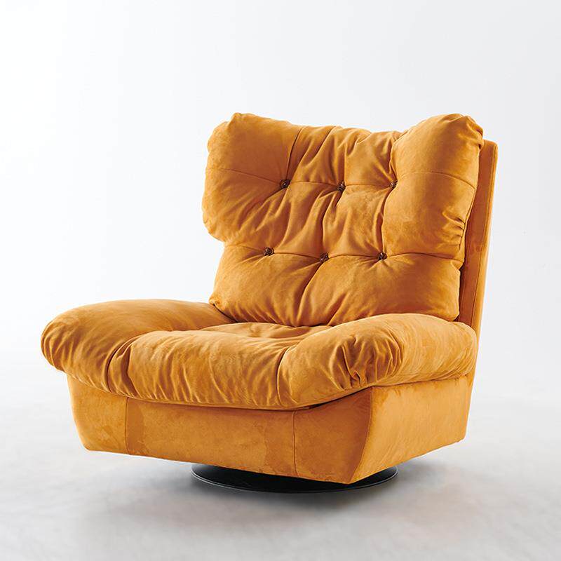 Baxter云朵沙发单人椅意式轻奢风懒躺羽绒旋转Milano休闲沙发椅
