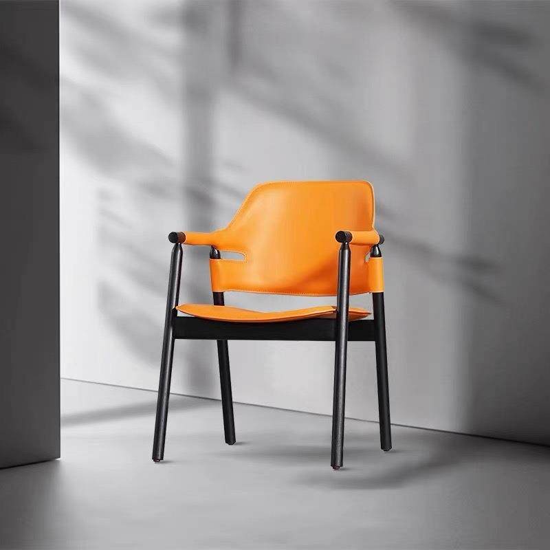 意式北欧简约马鞍皮实木餐椅售楼处扶手接待椅样板间单人休闲椅子,鲜花速递/花卉仿真/绿植园艺,割草机/草坪机,淘宝优惠券,粉丝福利购,淘宝优惠卷