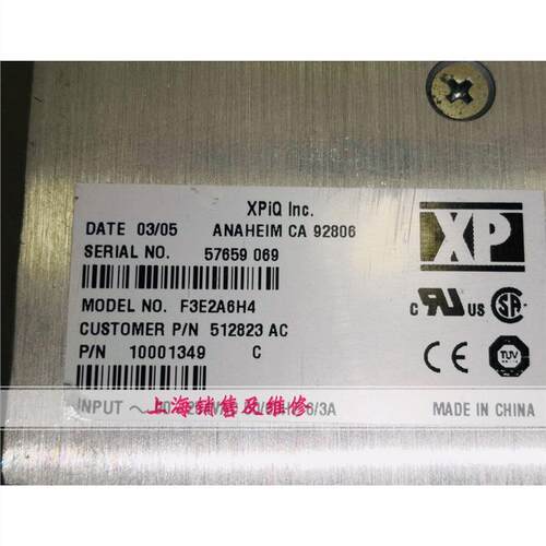 XPiQ Inc F3E2A6H4电源 XP power电源 拆机带质保 懂也可维修