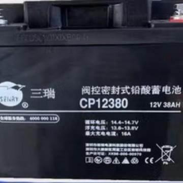 三瑞蓄电池CP12380/12V38AH免维护铅酸蓄电池