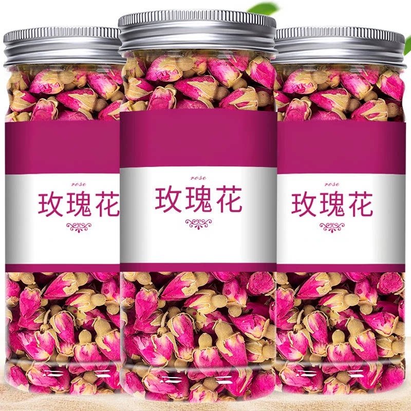 玫瑰花茶平阴干花泡茶干玫瑰花瓣食用重瓣玖瑰散装茶官方旗舰店