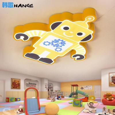儿童房吸顶灯男孩卡通灯男生卧室创意机器人幼儿园灯早教室造型灯