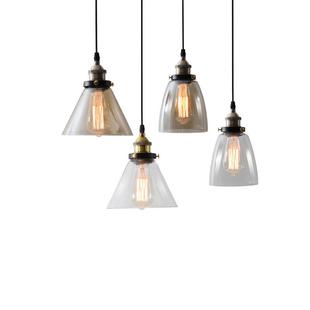 北欧loft复古玻璃小吊灯单头吧台餐厅灯简约现代过道个性 玻璃灯具