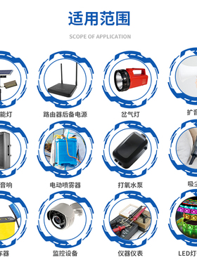 12V聚合物锂电池大容量50000mAh电量显示灯防蜂服户外移动充电源