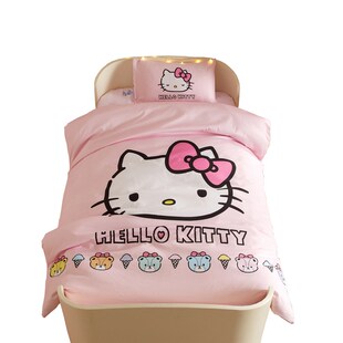 幼儿园被子三件套女孩纯棉全棉床品儿童宝宝午睡六件套