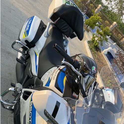 适用春风国宾CF650TR-G摩托车改装尾箱48L大容量音响后备箱子靠背