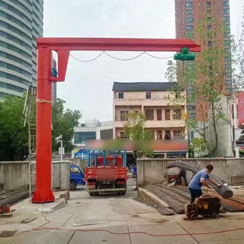 2吨电动遥控悬臂吊结构简单运行平稳固定式起重机