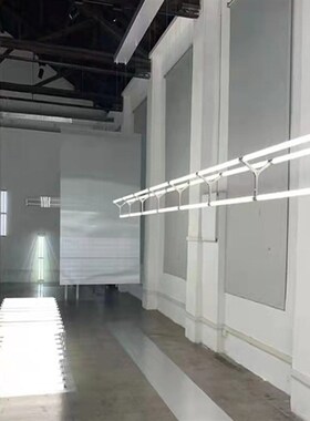 极简咖啡厅吧台长条组合马扎工程灯酒店餐厅大堂休息区收银台吊灯