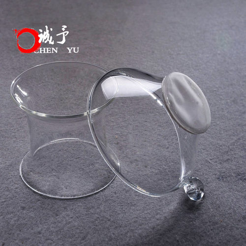 耐热玻璃茶漏茶滤透明玻璃功夫茶具配件滤茶器过滤网茶道创意茶隔
