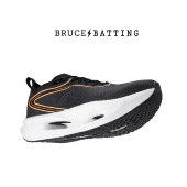 男透气竞速跑步鞋 BRUCE BATTING超轻减震回弹运动鞋 厚底碳板系带