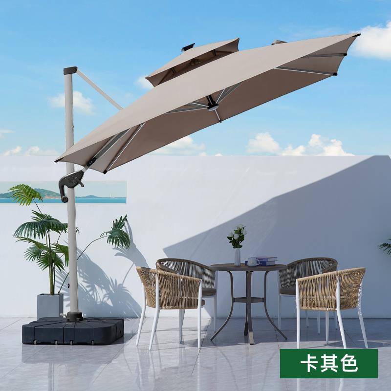 户外遮阳伞庭院花园太阳伞室外露天大型防晒罗马伞家用摆摊太阳伞