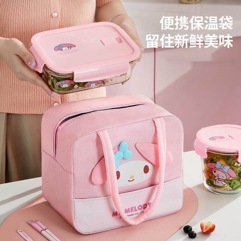 饭盒手提袋便当包带饭专用小学生上班族铝箔加厚保温袋餐包