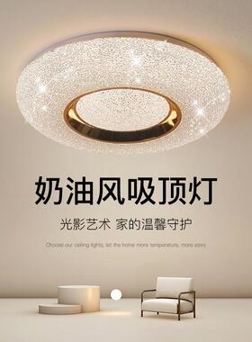 主人房卧室灯主卧2024新款简约现代全光谱高端智能吸顶灯led超亮