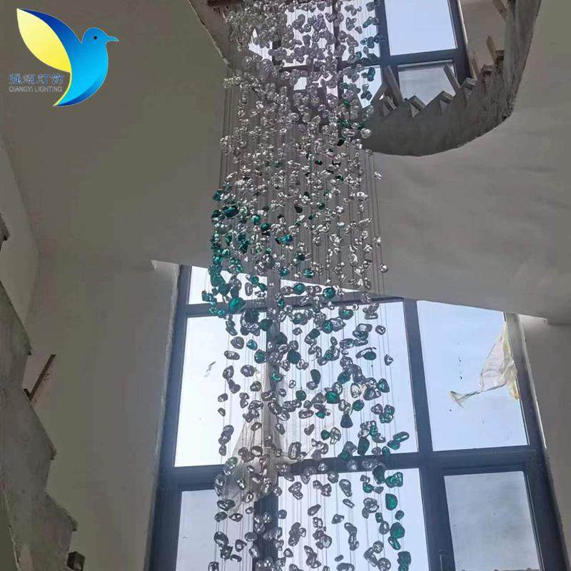 玻璃石头楼梯间吊灯天花板走廊创意吊灯别墅豪宅楼梯间创意吊灯,3C数码配件,USB灯,淘宝优惠券,粉丝福利购,淘宝优惠卷