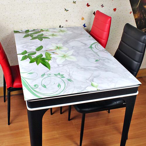 软玻璃茶几桌布防水防烫餐桌布免洗防油不透明pvc塑料桌垫茶几垫 - 封面