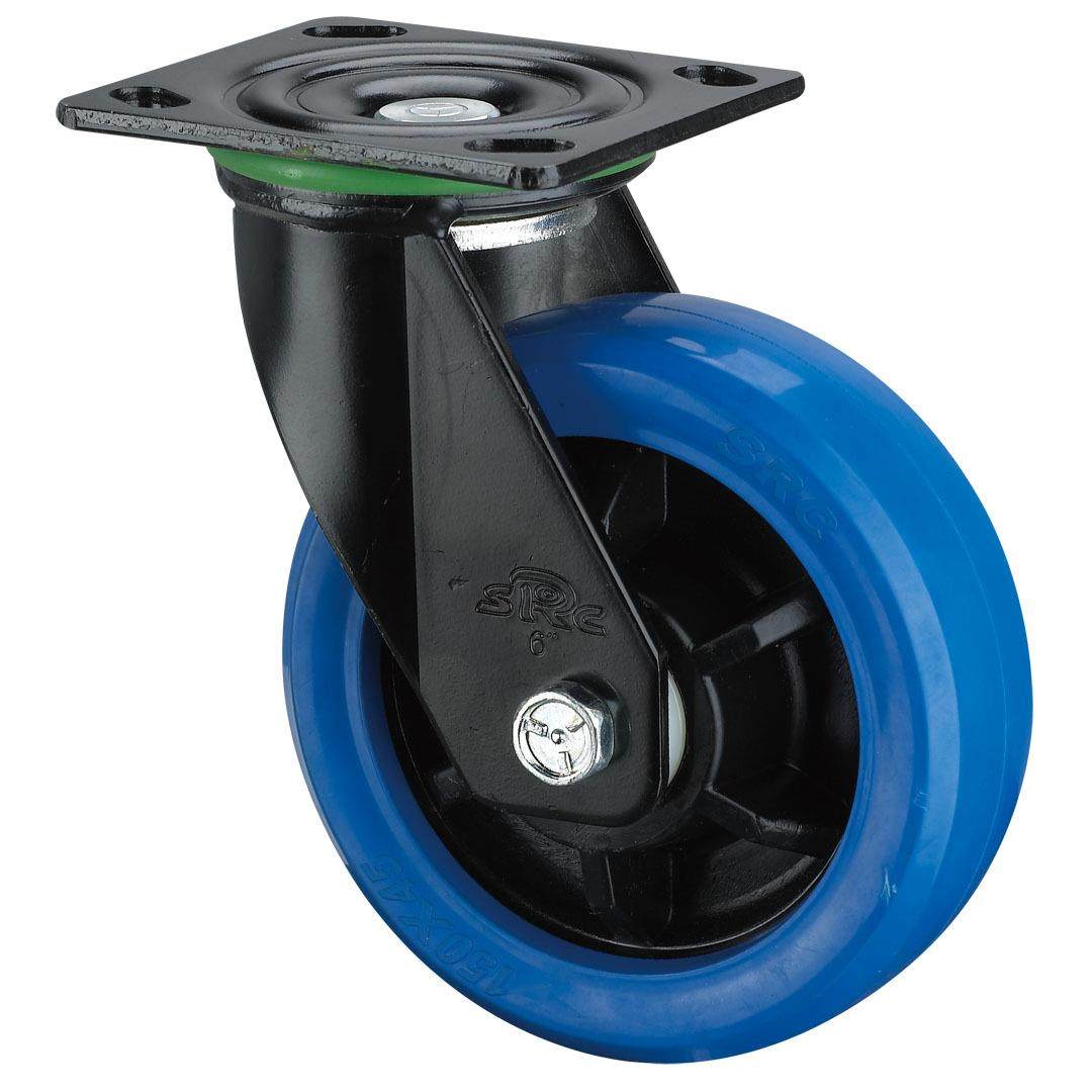 中山风火脚轮制造有限公司 向荣SRC脚轮 6寸蓝色静音轮 推车轮子