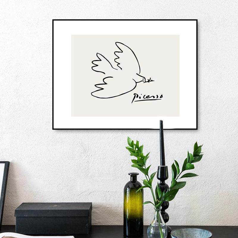 毕加索维也纳和平鸽北欧小众艺术挂画抽象极简线条现代简约装饰画,鲜花速递/花卉仿真/绿植园艺,割草机/草坪机,淘宝优惠券,粉丝福利购,淘宝优惠卷