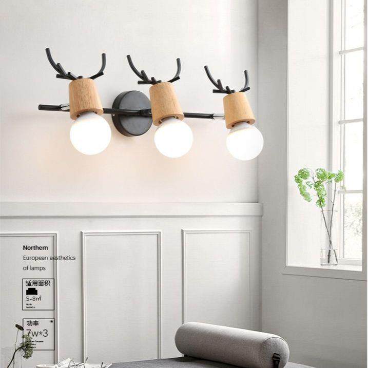 北欧简约个性实木款鹿角壁灯 卧室床头儿童房可爱壁灯LED个性鹿角,鲜花速递/花卉仿真/绿植园艺,割草机/草坪机,淘宝优惠券,粉丝福利购,淘宝优惠卷
