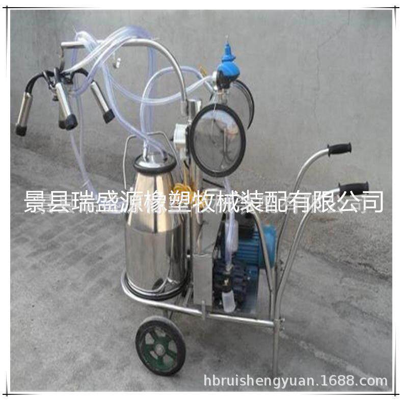 奶牛挤奶机 单双桶真空小型移动式挤奶机 商家供应