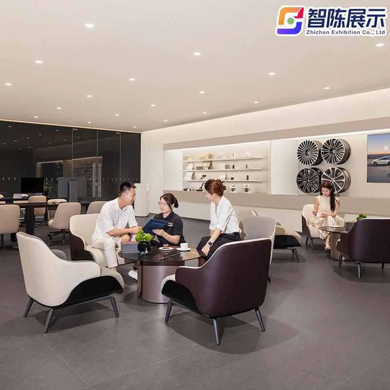鸿蒙智行休息区洽谈沙发茶几做椅配件柜接待台吧台办公椅人体工学