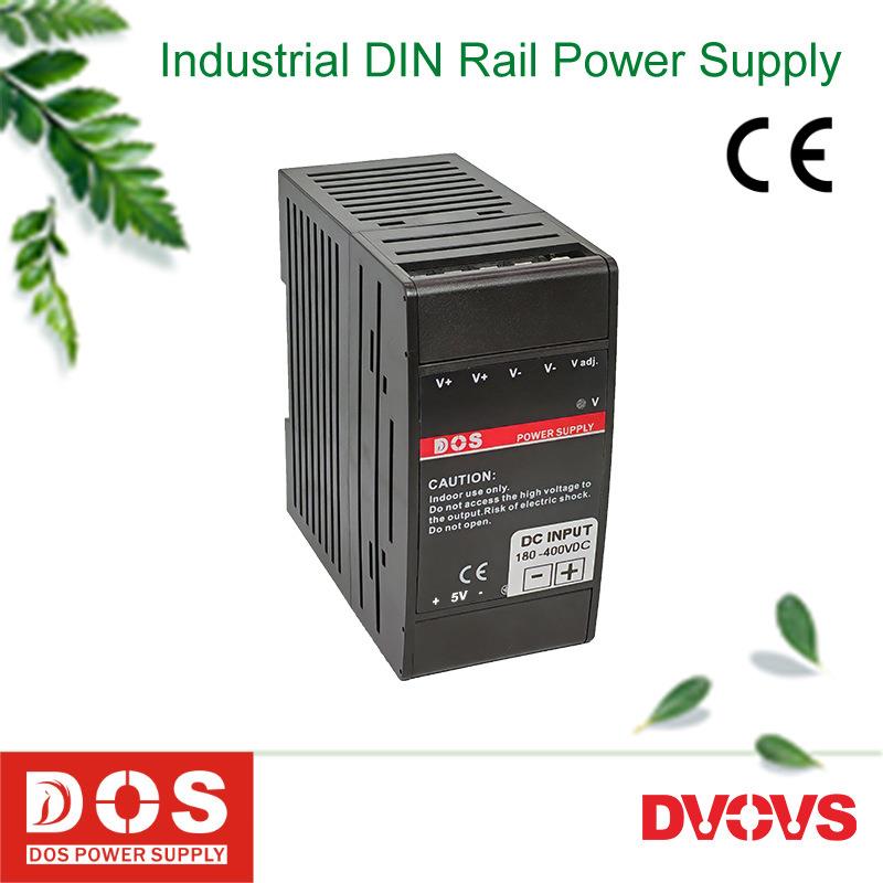 直流220V输入90W工业级导轨式开关电源供应器两路输出5V3A和12V5A