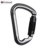 D型自动主锁铝合金登山扣攀岩速降装 备登山爬山锁扣安全锁 CB973