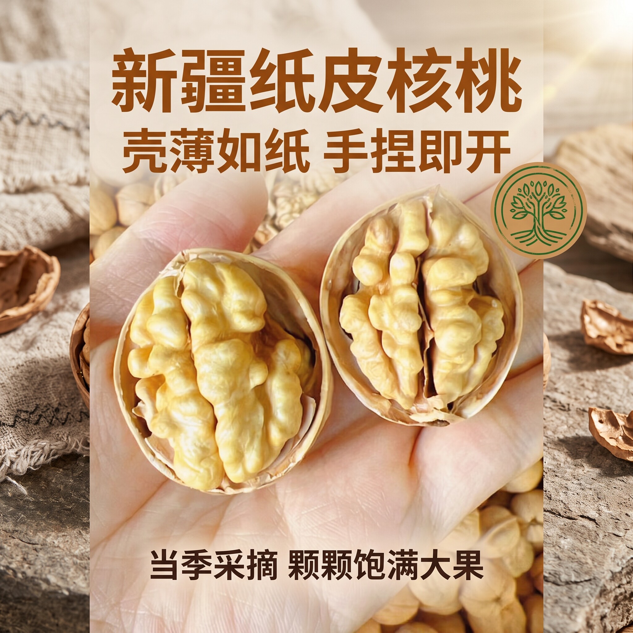 2026新货新疆纸皮核桃