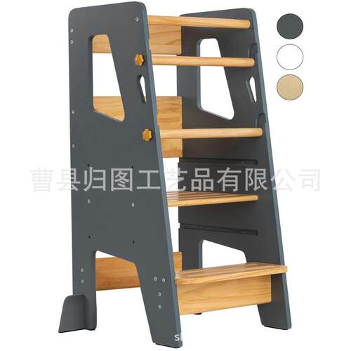 宝宝蒙氏学习塔实木洗手梯儿童洗漱凳幼儿台阶凳子learning tower