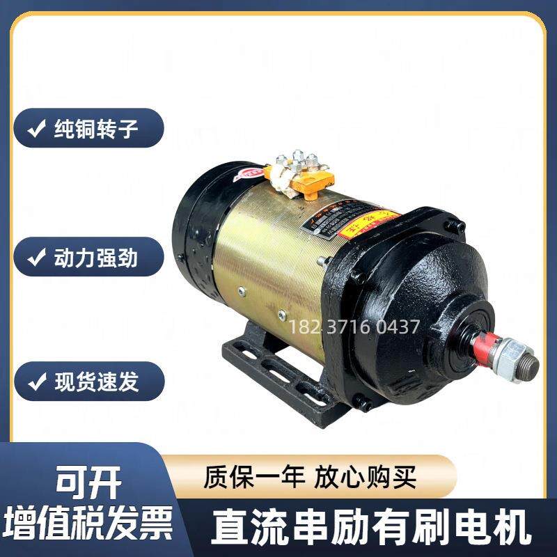电动三轮车有刷电机48V1000W 60v1500w直流串励有刷电机 减速马达