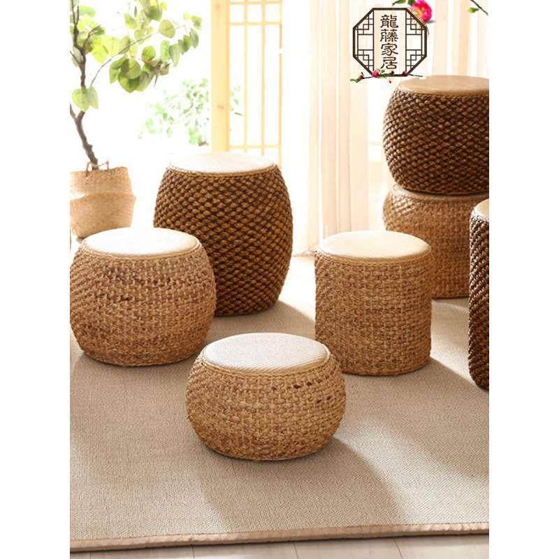 藤编矮凳阳台坐凳化妆凳草编家用客厅坐墩小凳圆凳榻榻米鼓凳,鲜花速递/花卉仿真/绿植园艺,割草机/草坪机,淘宝优惠券,粉丝福利购,淘宝优惠卷