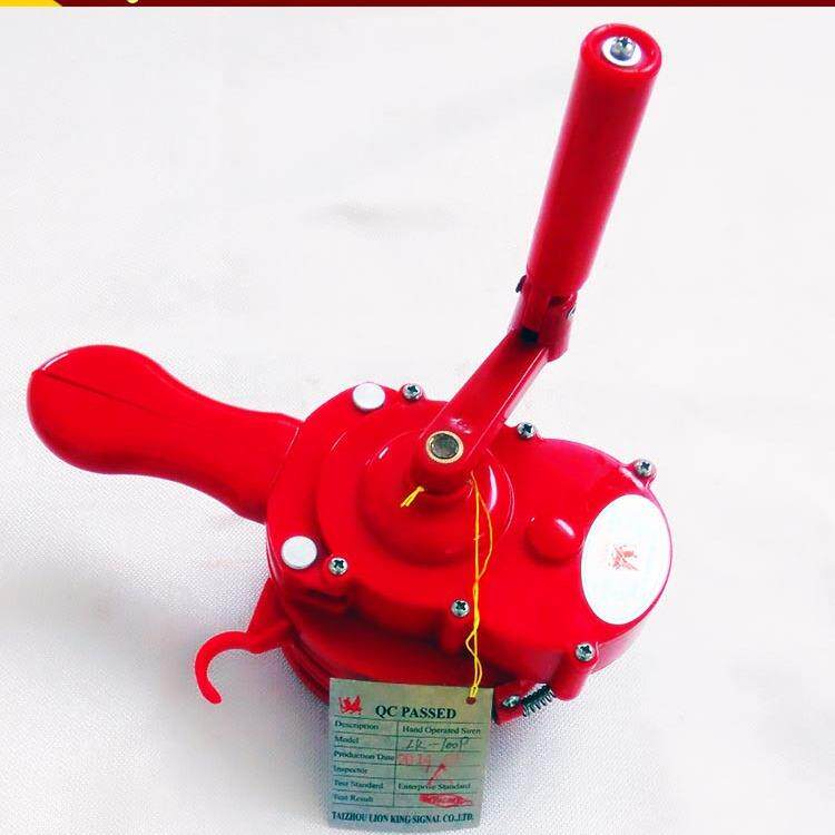 便携式手动报警器手摇式防空高亮度闪光灯响亮音频ABS安全信号