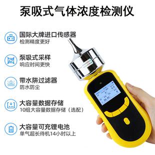 供应CS2二硫化碳报警器厂家便携式气体浓度测量泵吸式CS2气体浓度