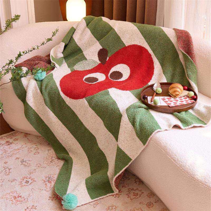 A类超软萌红果图案毛毯半边绒沙发毯办公室午休盖毯乐绯,鲜花速递/花卉仿真/绿植园艺,割草机/草坪机,淘宝优惠券,粉丝福利购,淘宝优惠卷