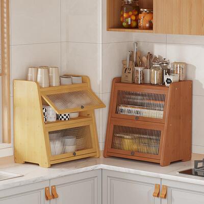 厨房多层置物架转角家用多功能防尘调味品碗碟整理收纳架新款台面