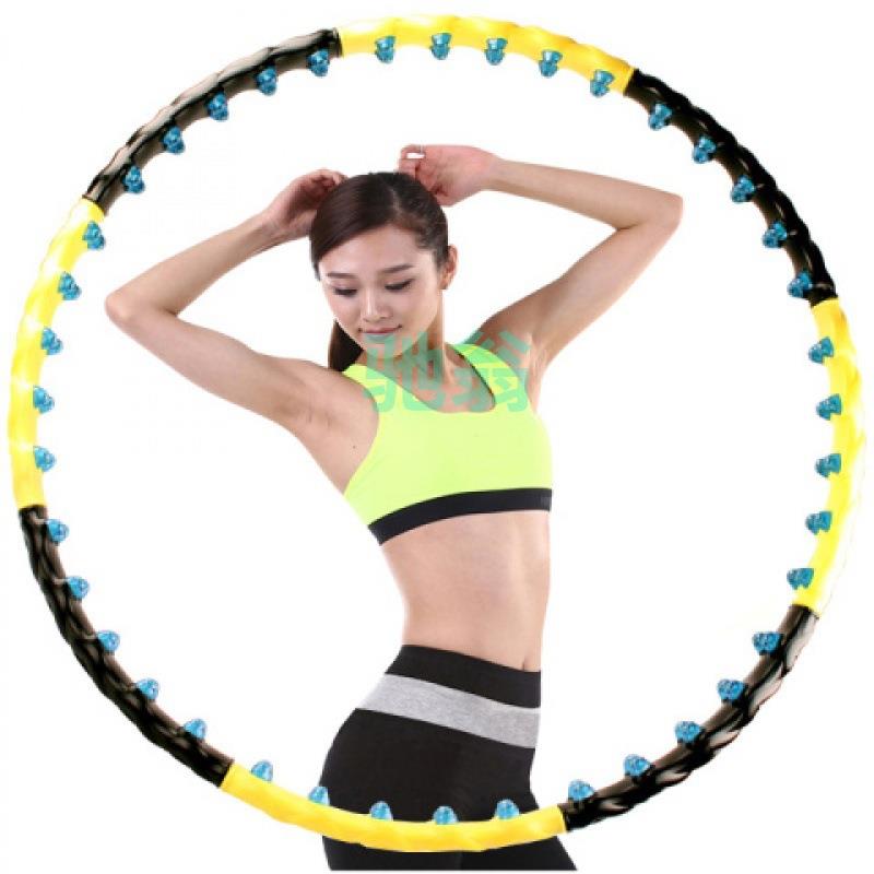 xsz磁石呼啦圈双排加重瘦腰收腹可拆卸成人女士按摩呼拉圈大号8节
