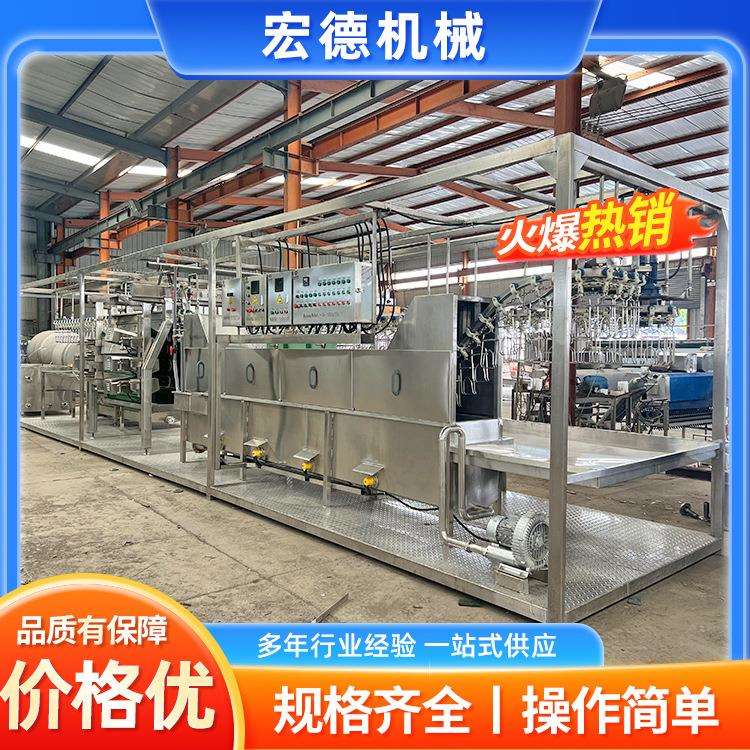 免安装鸡屠宰流水线定点淘汰蛋鸡宰杀流水线淘汰蛋鸡加工生产线