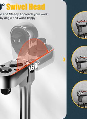 6件套摇头棘轮套装 6-Piece Flex Head Ratchet Set 1/4