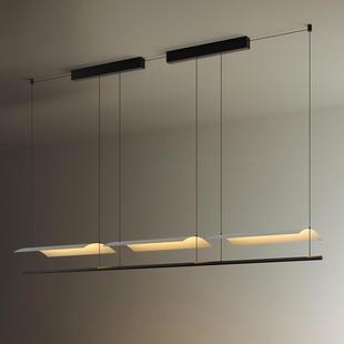 北欧设计师餐厅吧台吊灯现代简约样板间工作室长条极简前台装 饰灯