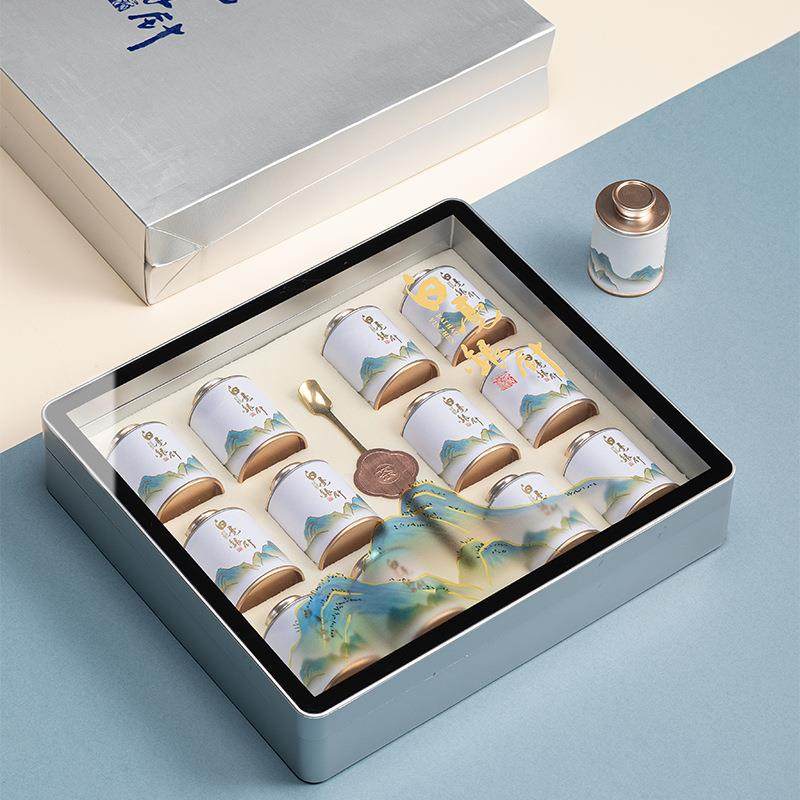 高档福鼎白茶茶叶包装盒礼盒空盒小罐茶白毫银针散茶盒子茶盒