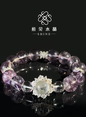【新店开业】天然紫水晶紫阿赛智慧之石乌拉圭紫黑加仑紫水手串
