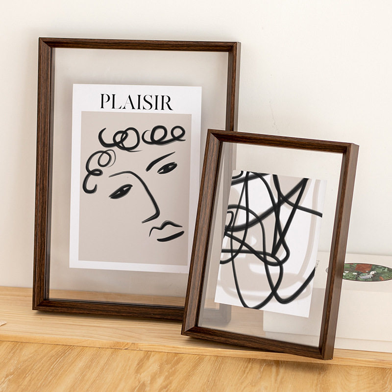 定制干花树叶标本框 照片海报双面亚克力透明相框A4剪纸展示框,家居饰品,相框/画框,淘宝优惠券,粉丝福利购,淘宝优惠卷