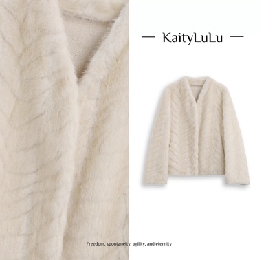 KaityLuLu【雪松山下】 毛茸茸百搭外套KL1220S026