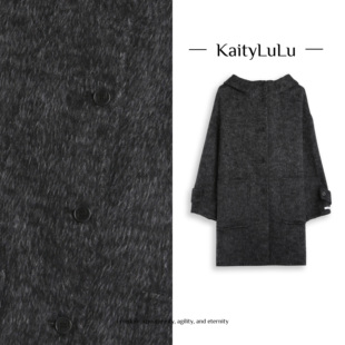 气质大衣KL1220W102 连帽中长款 KaityLuLu 雾岛寻光